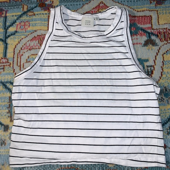 Striped Crop Top - Picture 1 of 2